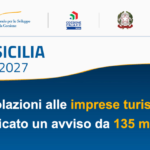 Agevolazioni alle imprese turistiche Fsc Sicilia 2021-2027: pubblicato un avviso da 135 milioni